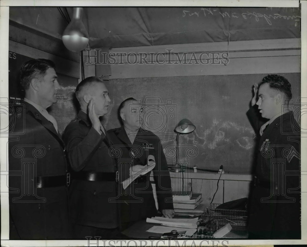 1940 Press Photo San Dirgo CA Lt Col Donald Eglesbby, Maj Jp Schwerin - Historic Images