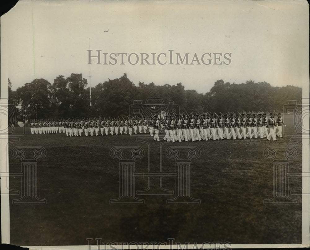 1928 Press Photo West Point Military Academy NY plebes in 1st parade - nem39178-Historic Images