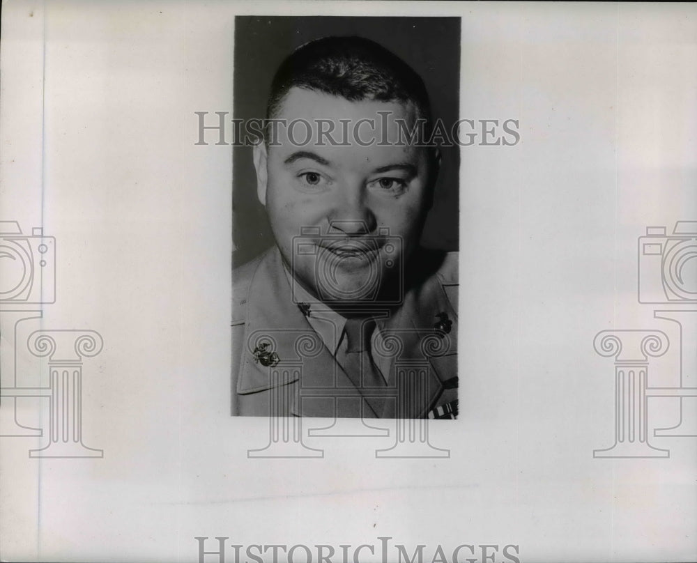 1954 Press Photo Major James P. Young Jr - Historic Images