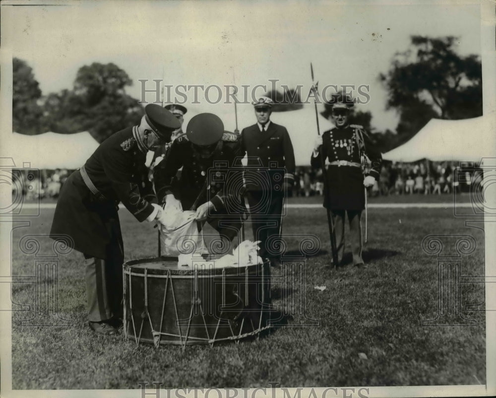 1930 Press Photo "Drum Head" Election of the Commander - nem39780-Historic Images