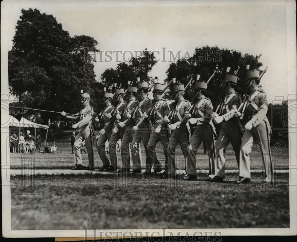 1932 Press Photo Ancient &amp; Honorable Artillery Company Parade Election in Boston-Historic Images