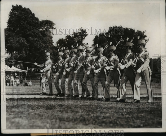 1932 Press Photo Ancient & Honorable Artillery Company Parade Election in Boston-Historic Images