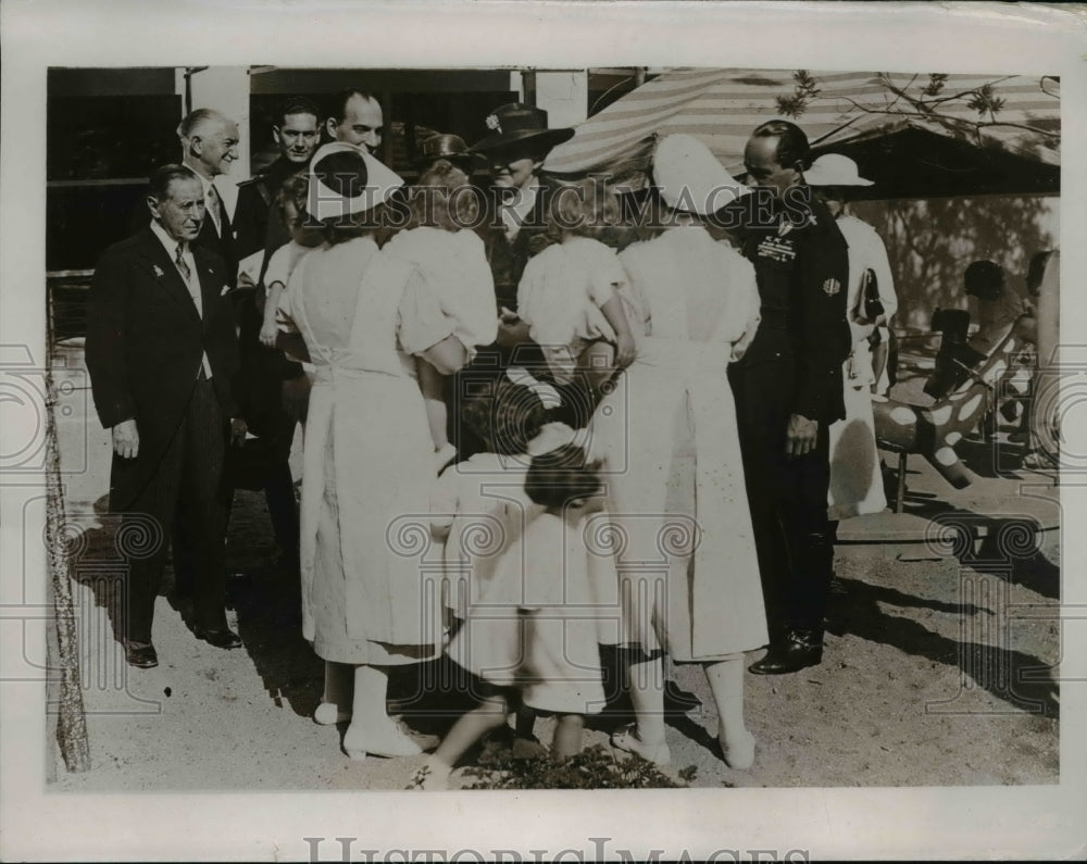 1937 Press Photo Queen Elena of Italy Attends Recent Colonial Expo in Rome - Historic Images