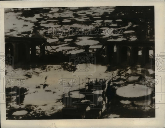 1945 Press Photo German viaduct at Bielefeld Germany bombed by British-Historic Images