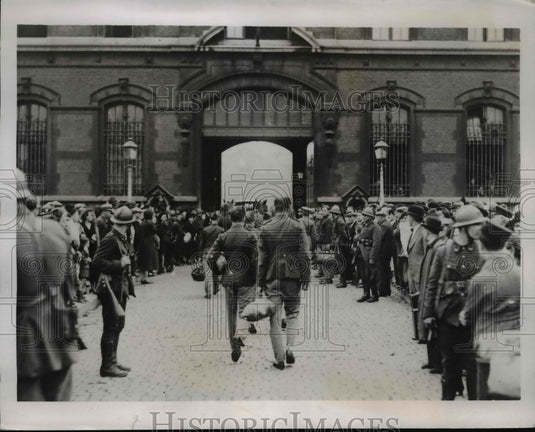1938 Press Photo Six Classes of Reservists Called by Belgian Government - Historic Images