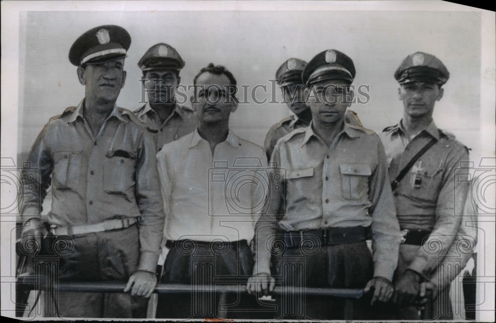 1955 Press Photo Ruhen Miro who killed President Jose Remon is in custody - Historic Images