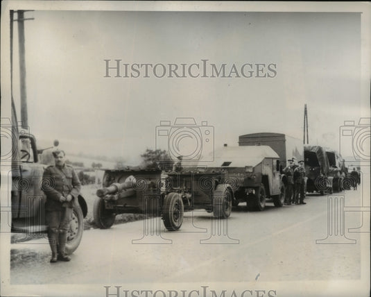 1939 Press Photo British Mechanized Forces Leave for French Front - nem41727-Historic Images