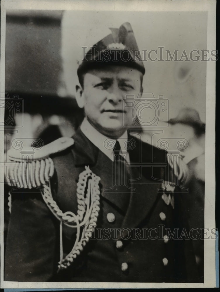 1929 Press Photo Captain Adolphus Andrews Commandant US Naval Base New London - Historic Images