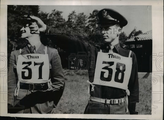 1948 Press Photo Pre-Olympic Tournament Contestants in Switzerland - nem48243-Historic Images