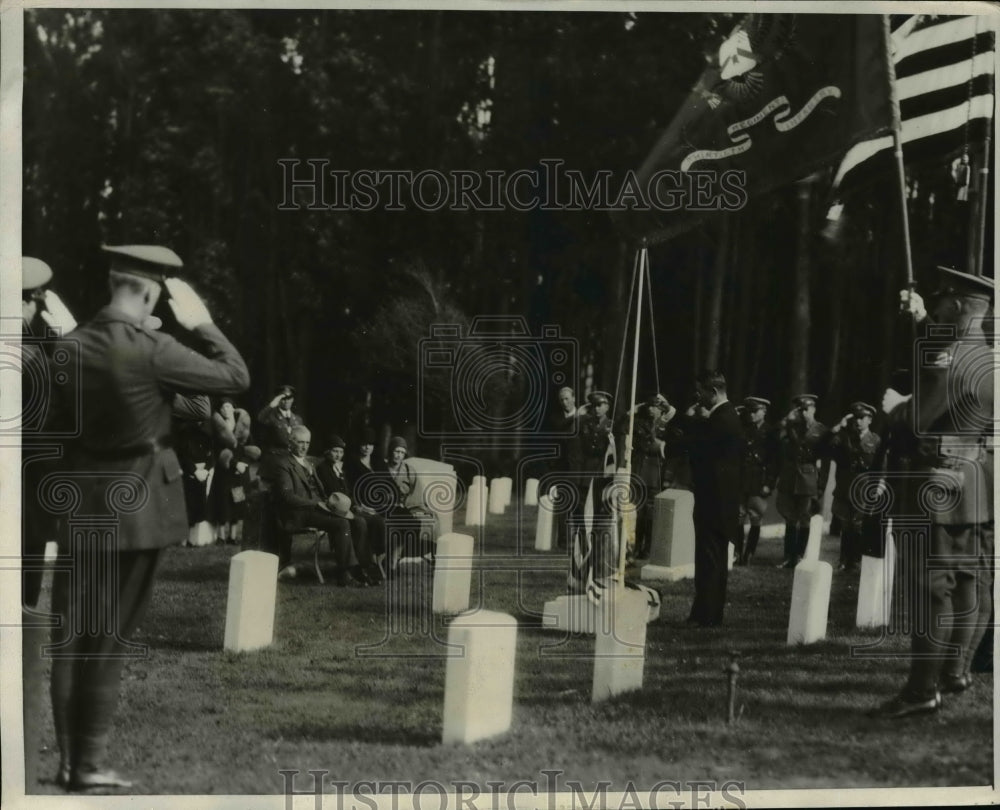 1931 Press Photo Lieut. William W. Caldwell Honored at Memorial - nem48667 - Historic Images