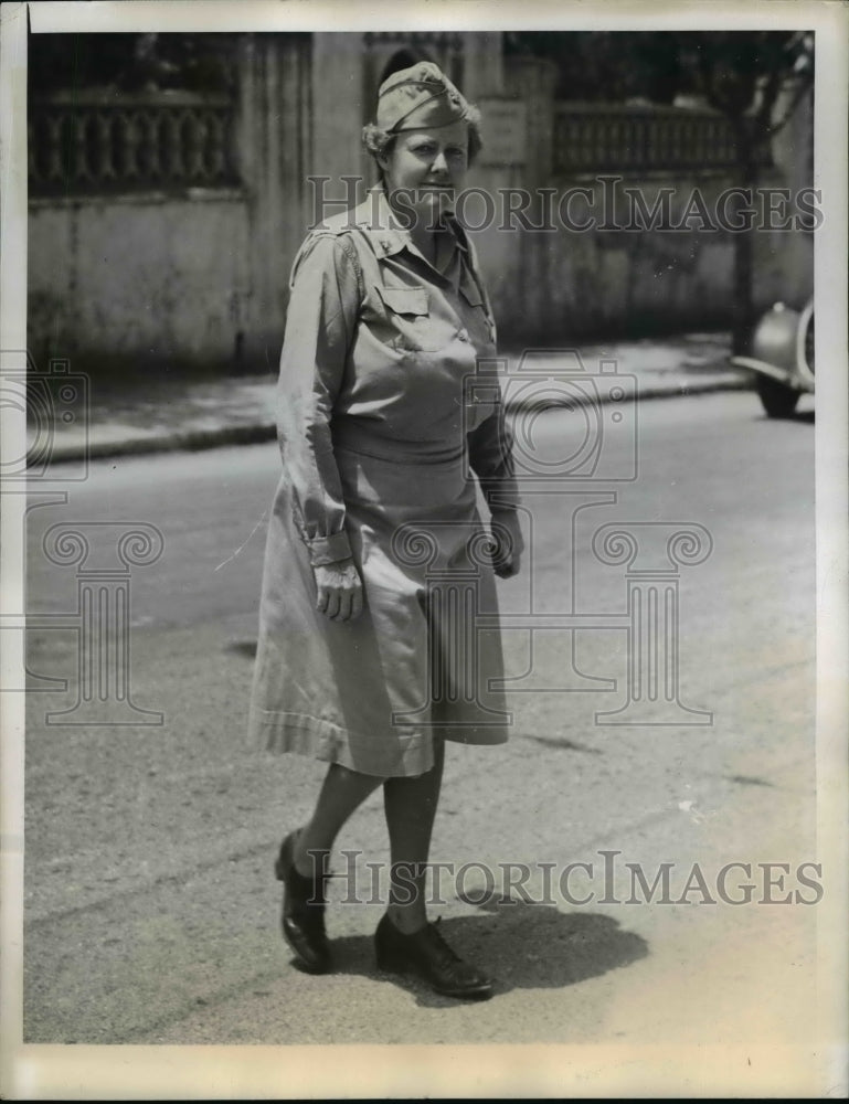 1943 Press Photo Maj. Margaret Janeway woman doctor in Service in North Africa-Historic Images