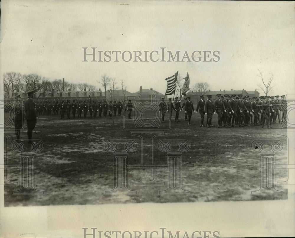 1930 Col Albert Williams reviews regiment during retirement ceremony - Historic Images