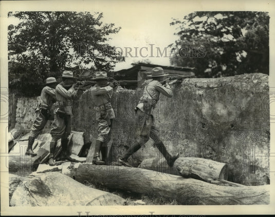 1933 Press Photo Cuban Sharpshooters Shoot Demonstrators - Historic Images