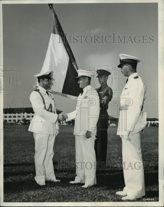 1941 Presentation of Flag of Chile at Randolph Field Texas - Historic Images