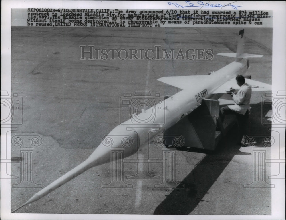 1958 The Army&#39;s Kingfisher Supersonic Guided Missile - Historic Images