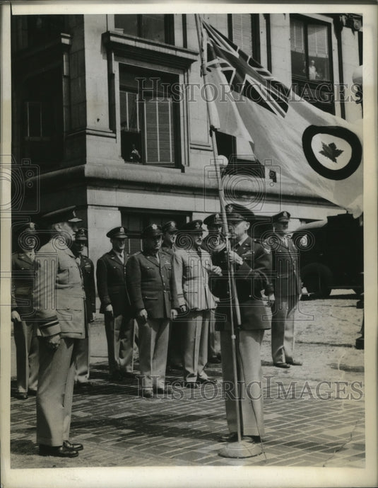 1943 Canadian Flag presented by Vice Air Marshal L.F Stevenson - Historic Images