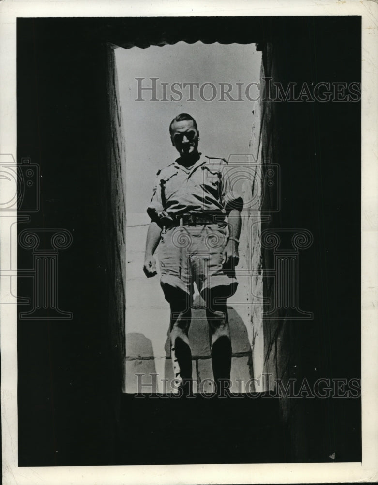 1942 Press Photo British Army shows the entrance of the Alamein underground-Historic Images