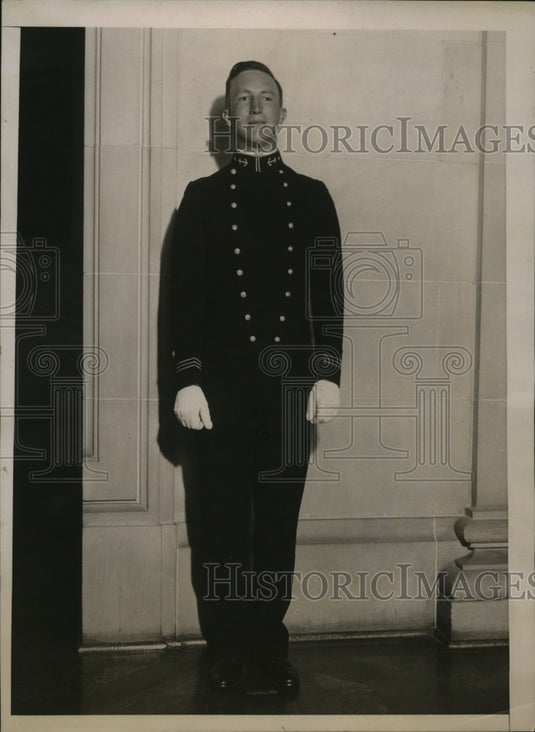 1936 Press Photo James Brown will graduate with honors from Naval Academy - Historic Images