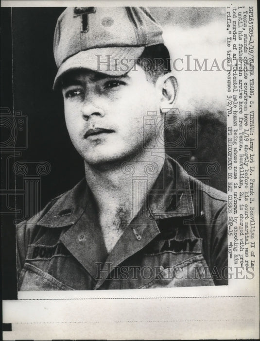 1970 Lieutenant Frank Bonvillian charged of civilian murder - Historic Images