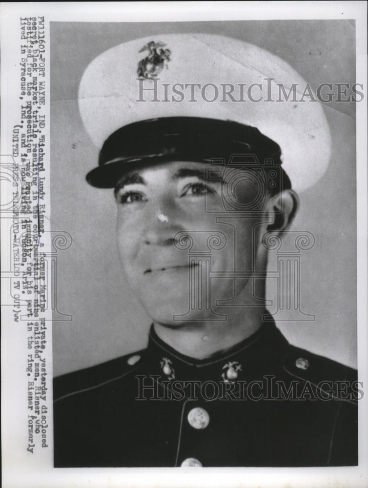 1956 Richard Lundy Risner testifies during courtmartialing of nine ...