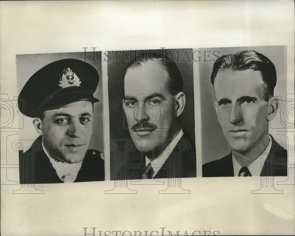 1946 Press Photo Soviet Spies David Shugar, Raymond Boyer, And Matt Simons-Historic Images