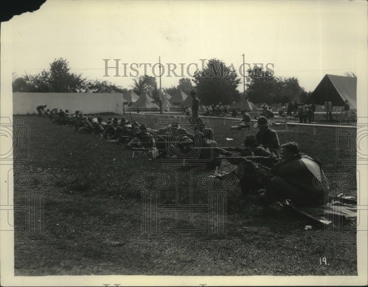 1935 Firing Line at Junior Rifle Camp at Camp Perry - Historic Images