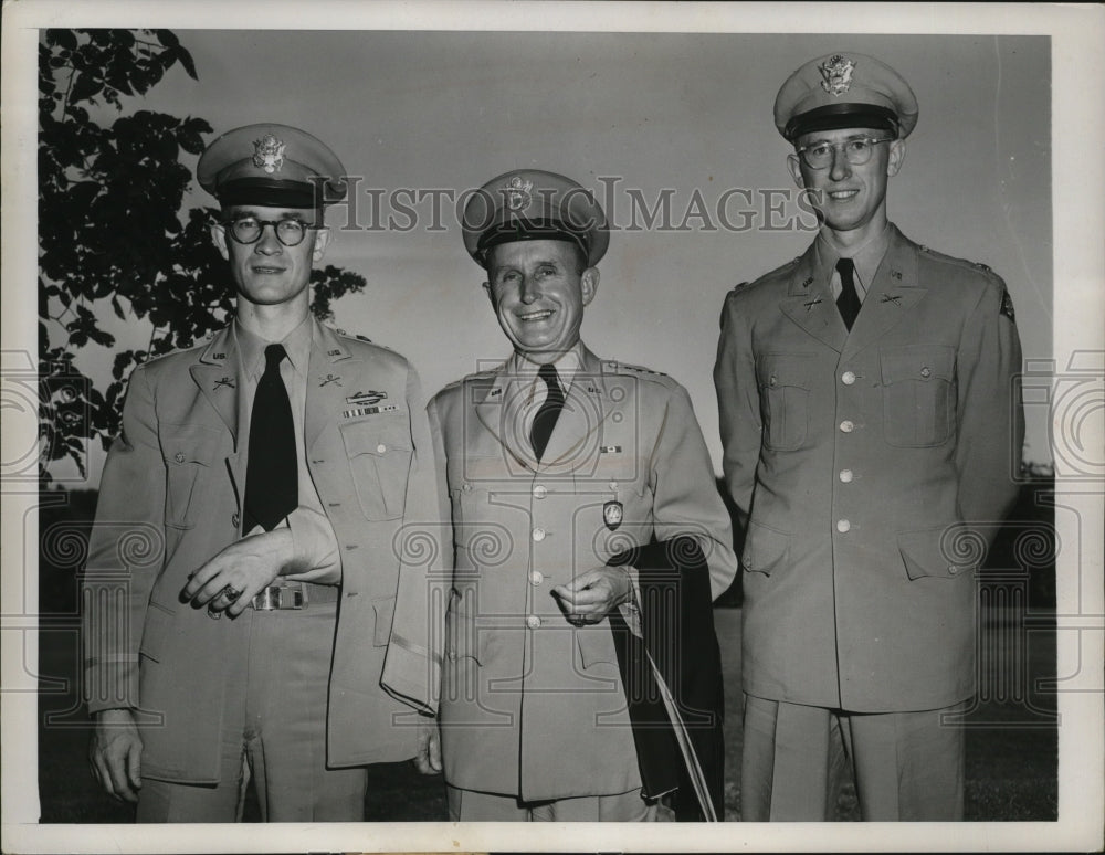 1953 General Alfred M. Gruenther with his sons Richard and Donald - Historic Images