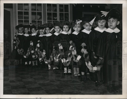 1946 Press Photo New York Children's Aid Society's pre-school group NYC.-Historic Images
