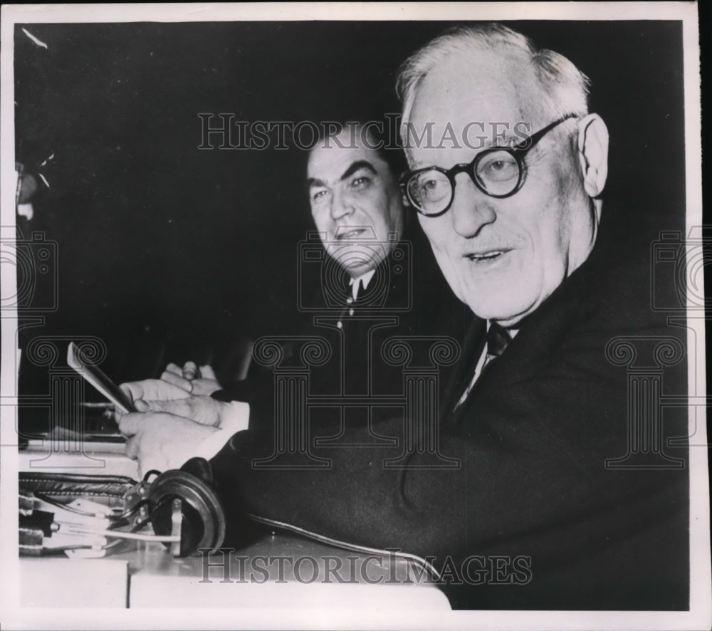 1953 New York Soviet diplomats Andrei Vishinsky, Georgi Zarubin NYC - Historic Images