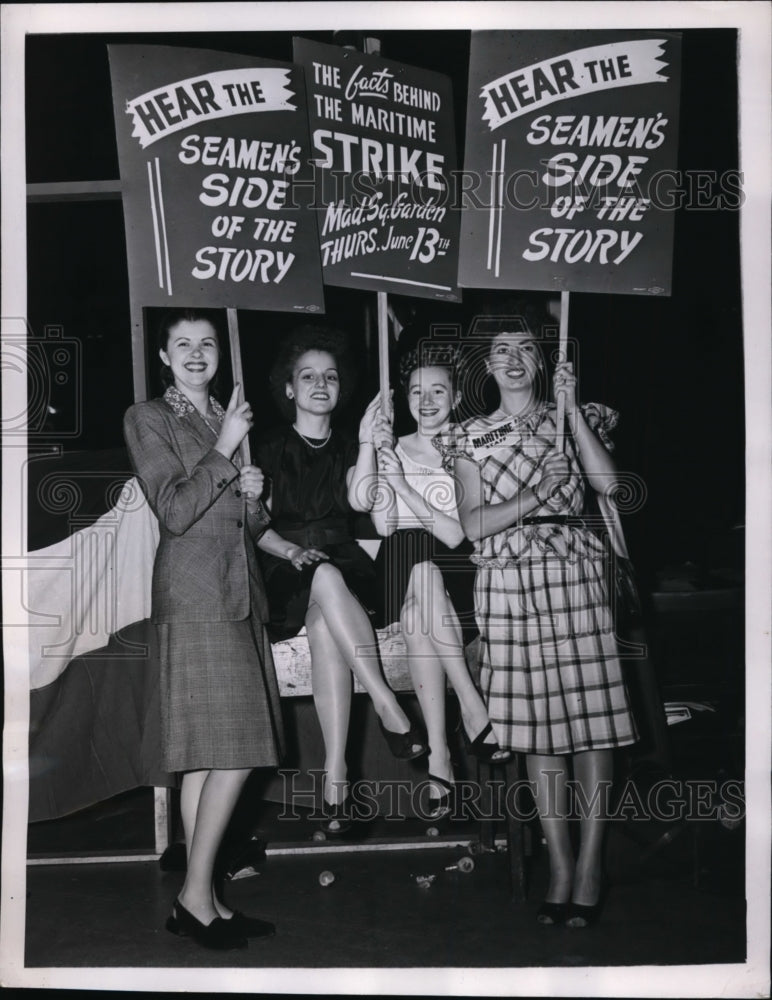 1946 Press Photo New York Rally for Seamen in Madison Square Garden NYC-Historic Images