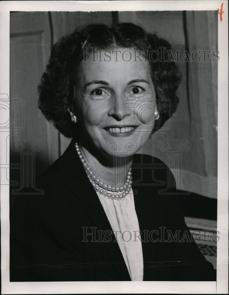 1948 Press Photo New York Mrs Thomas E Dewey, wife of President Dewey NYC-Historic Images