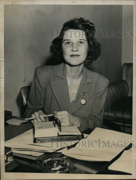 1946 Press Photo New York Junior League has new President, Mrs Ralph Jones NYC-Historic Images