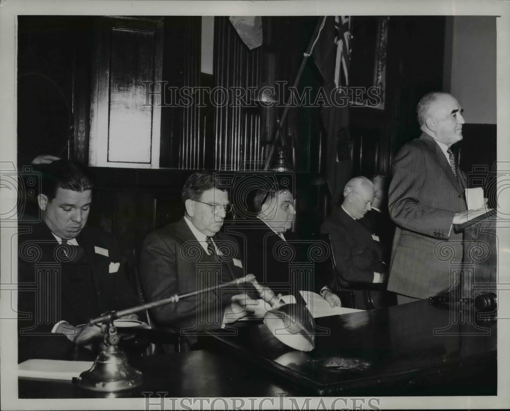 1945 Press Photo New York United States Mayors Conference at City Hall NYC-Historic Images