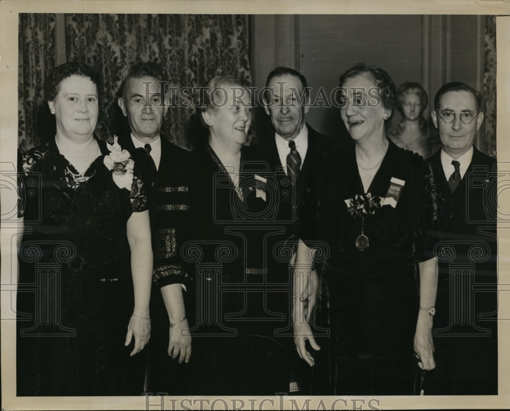 1939 New York Veteran NY Telephone Employees attend dinner NYC - Historic Images