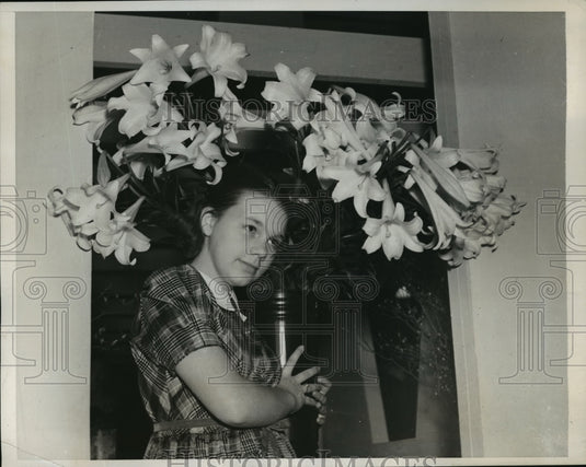 1939 Press Photo Prize winning Easter Lilies NYC - neny05042-Historic Images