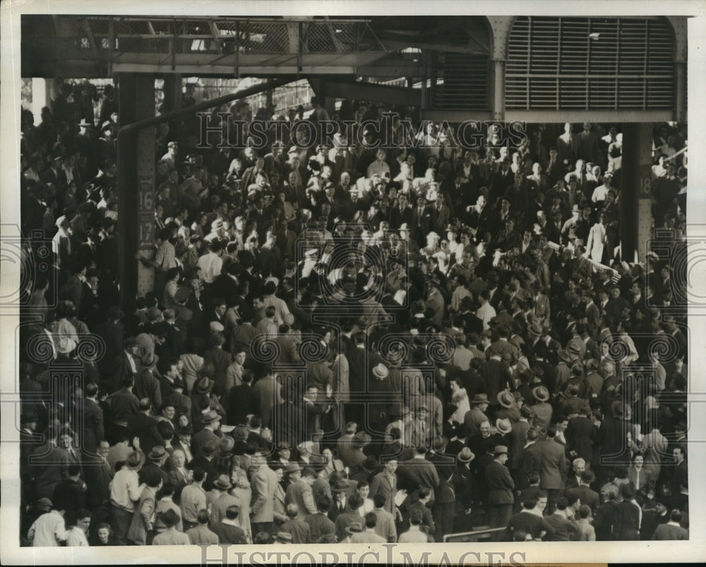 1942 New York Crowd watches Dodgers Game NYC-Historic Images