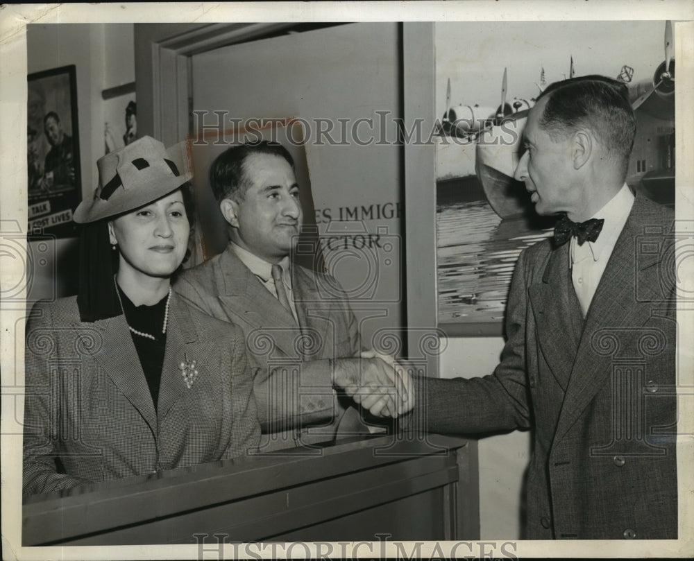 1942 Press Photo New York Dr Dario Echandia Colombian Ambassador NYC - Historic Images