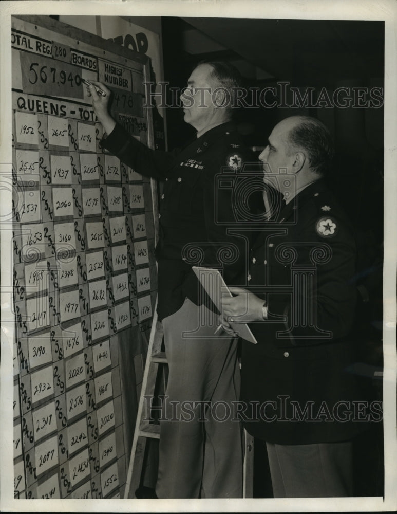 1942 Press Photo New York Col Arthur McDermott &amp; Major William Walsh NYC - Historic Images