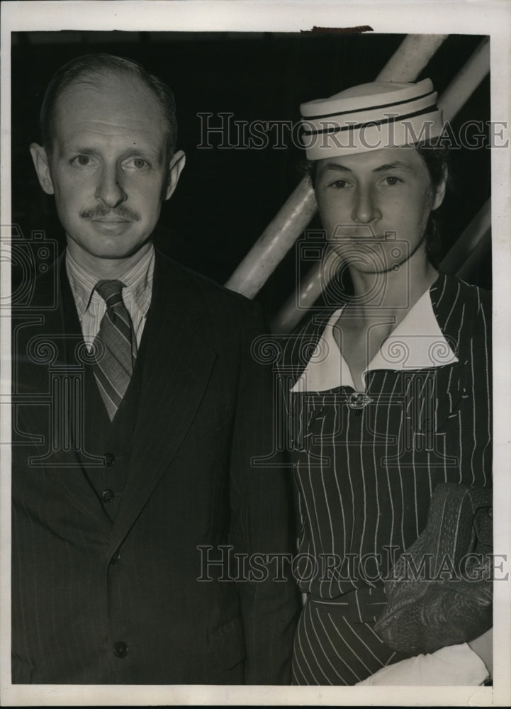 1939 Press Photo New York US Diplomat Stewart Grummon arrives from Russia NYC - Historic Images