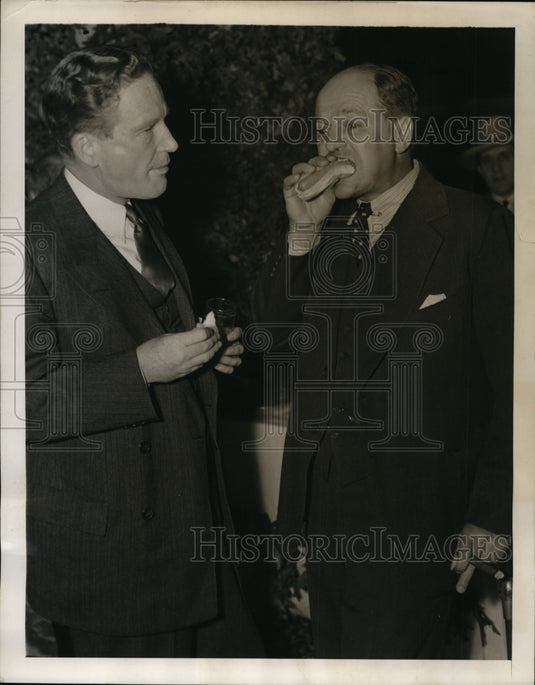 1939 Press Photo New York John Hamilton F Trubee Davison at GOP County Fair NYC - Historic Images