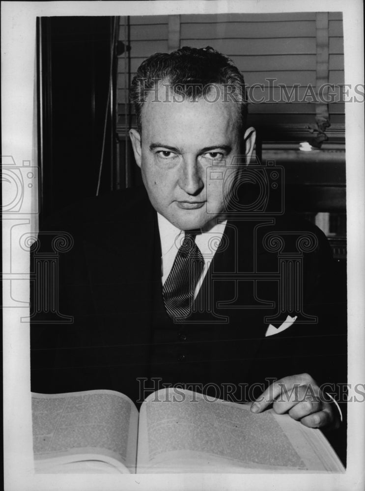 1939 Press Photo Washington DC Rep MArtin Kennedy of New York in his office WDC - Historic Images