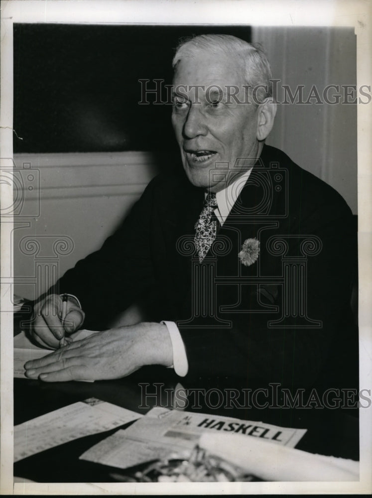 1943 Press Photo New York Lt. Gen. William N. Haskell Candidate Gov NYC - Historic Images