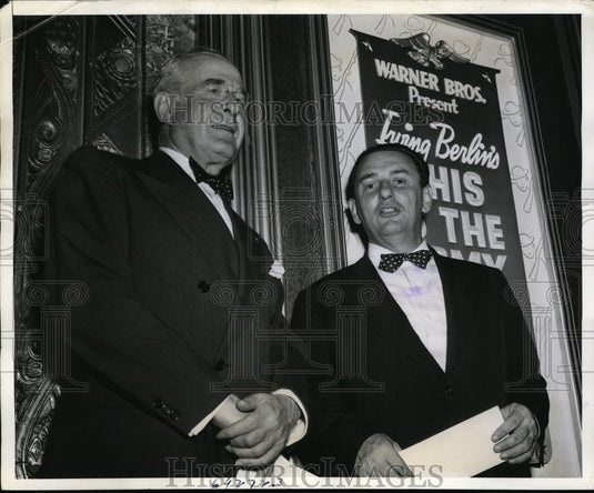 1943 Press Photo New York Premier of This is the Army Herbert B Swope in NYC-Historic Images
