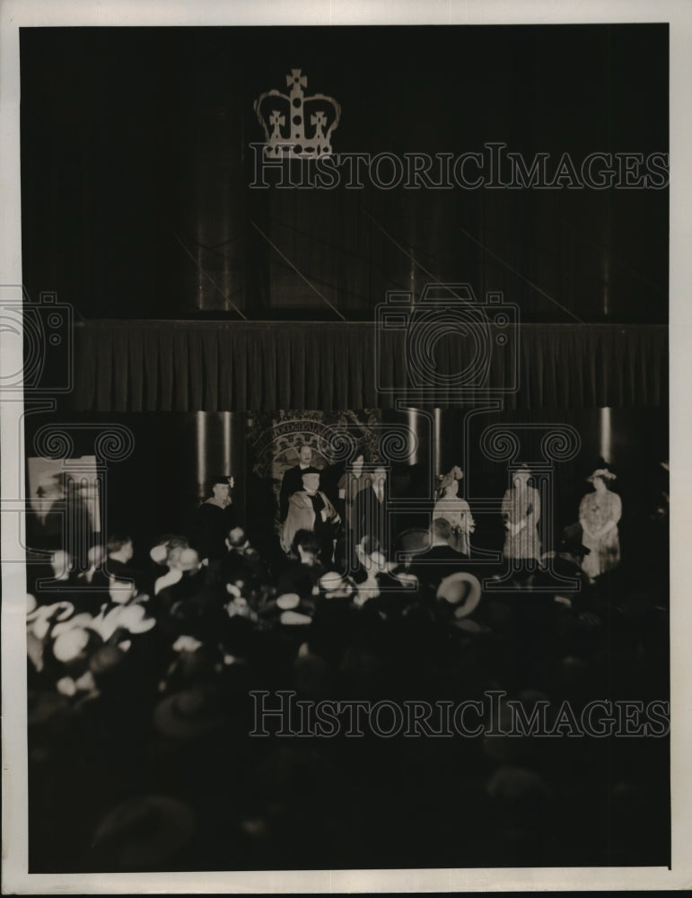 1939 Press Photo King Georeg CI &amp; Queen Elizabeth Columbia University NYC-Historic Images