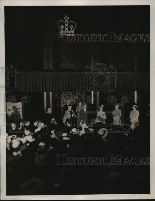 1939 Press Photo King Georeg CI & Queen Elizabeth Columbia University NYC-Historic Images