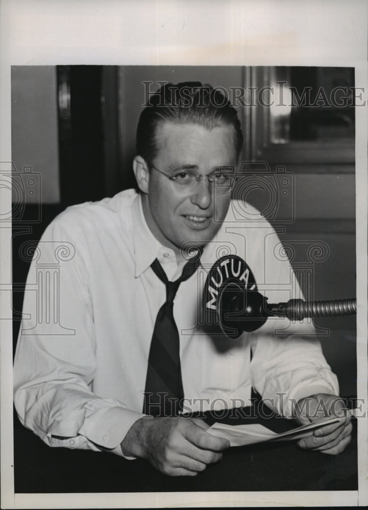 1930 Press Photo New York Elliott Roosevelt Radio Mutual Broadcasting System NYC-Historic Images