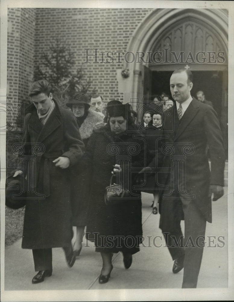 1938 Press Photo New York officer funeral of Frank E Zaccor in NYC - Historic Images