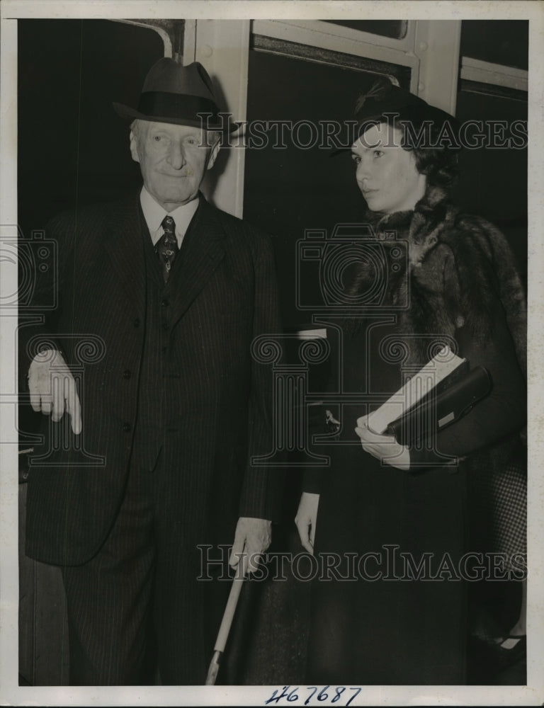 1938 Press Photo New York Supreme Court Justice returns from Europe NYC - Historic Images