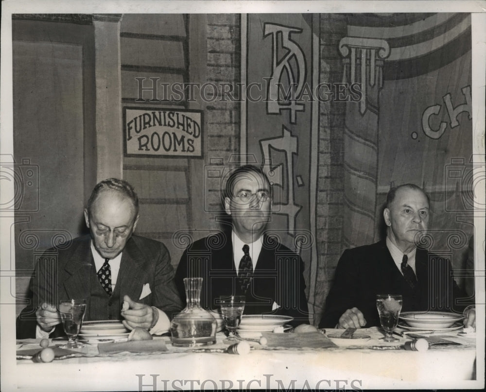 1938 Press Photo New York Members of NY Railroad Club at Spring Dinner NYC - Historic Images