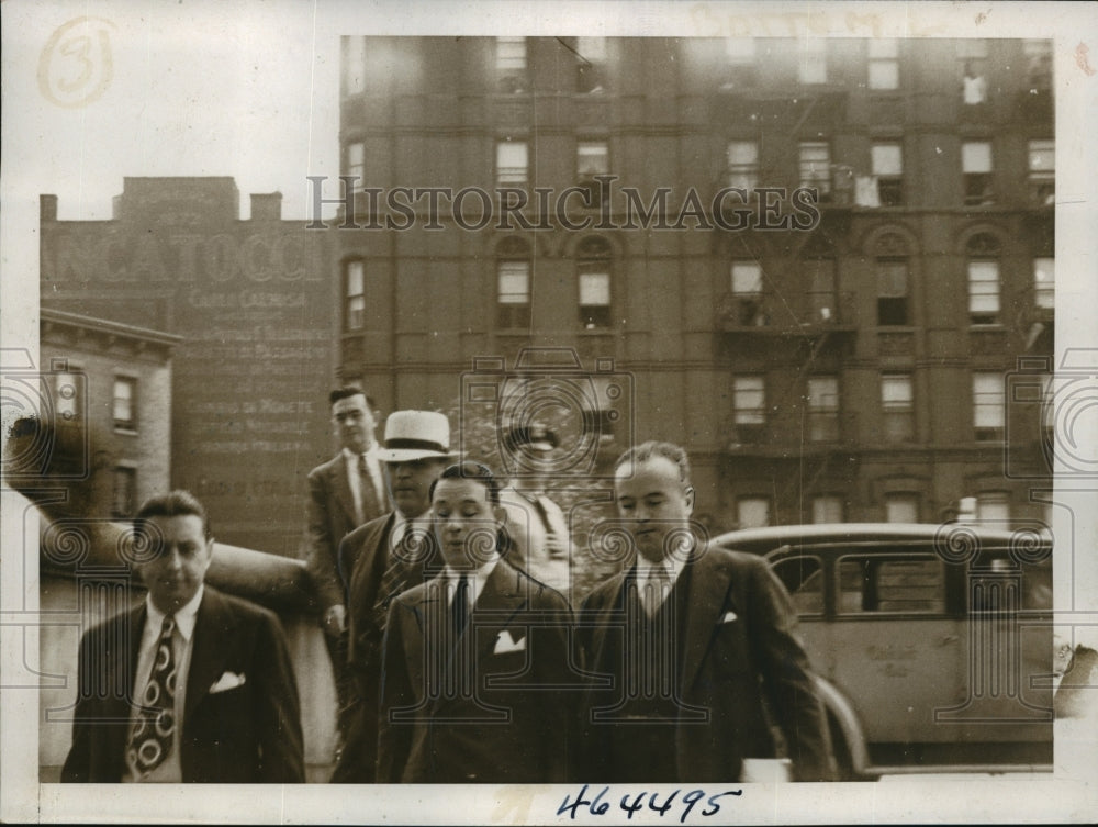 1938 Press Photo New York J. Richard Davis Returns for James J Hines&#39; Trial NYC - Historic Images